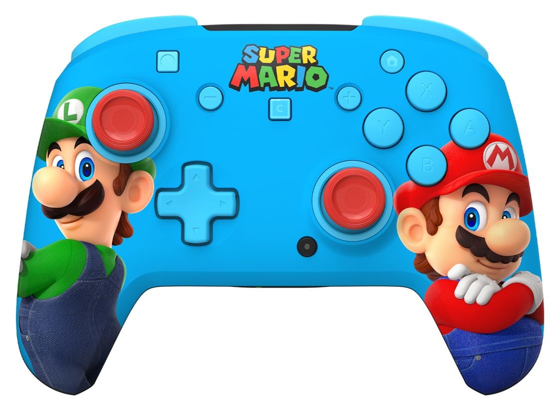 Rematch Wireless Controller Super Mario: Mario & Luigi Gamepad für Nintendo Switch, Nintendo Switch 2, Nintendo Switch Lite, Nintendo Switch OLED  (Mehrfarbig) 