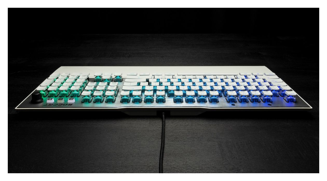Vulcan 122 AIMO RGB-LED Gaming Tastatur USB  (Weiß) 