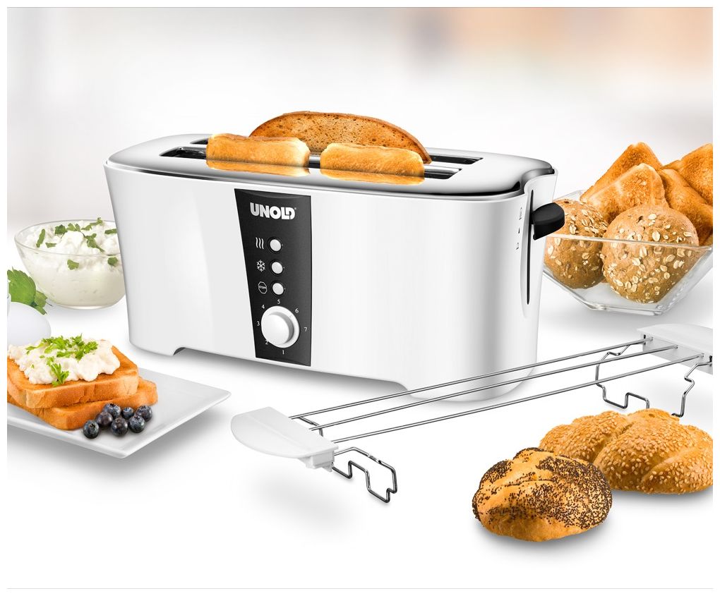38020 Design Toaster 1350 W 4 Scheibe(n) (Schwarz, Weiß) 