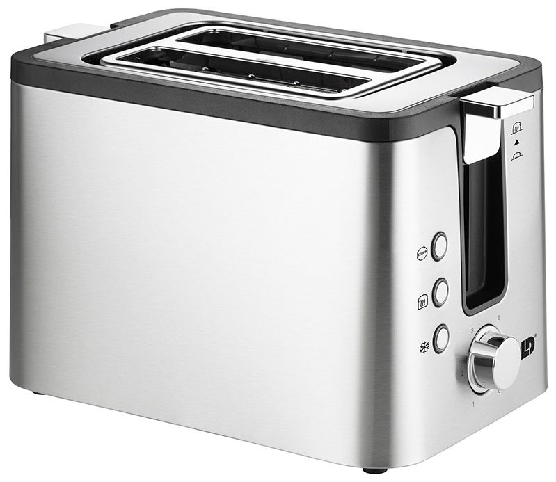 38215 Kompakt Toaster 800 W 2 Scheibe(n) 6 Stufen (Schwarz, Edelstahl) 