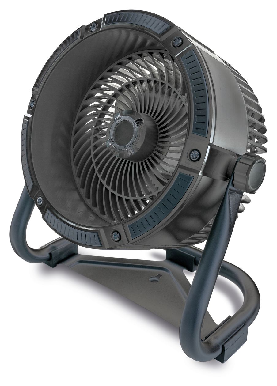 Outdoor Ventilator Flur, Tisch, Wand neigbar  (Schwarz) 