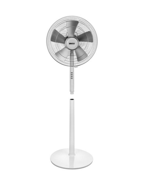 Silverline Ventilator Stand neigbar  (Silber, Weiß) 