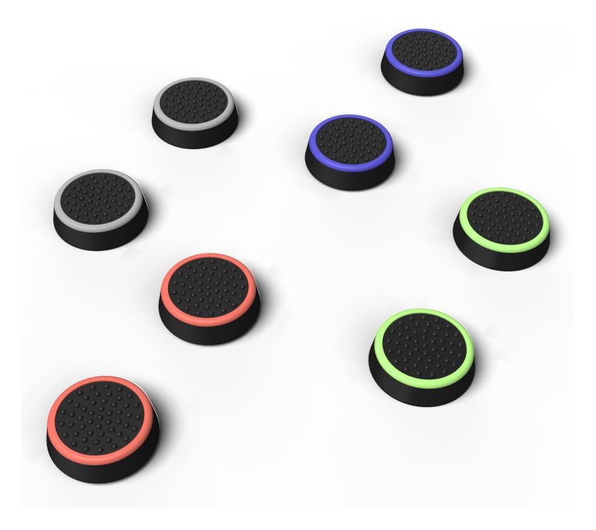Control-Stick-Aufsätze-Set Colors PlayStation 5 Playstation 5/Playstation 5 Slim/Xbox Series X/S (Schwarz, Blau, Grün, Rot, Weiß) 