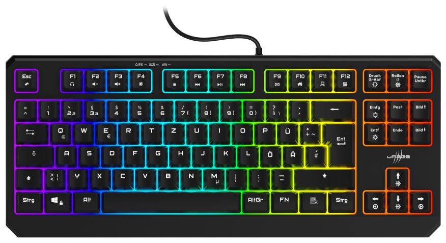 Exodus 220 TKL RGB-LED Gaming Tastatur (Schwarz) 