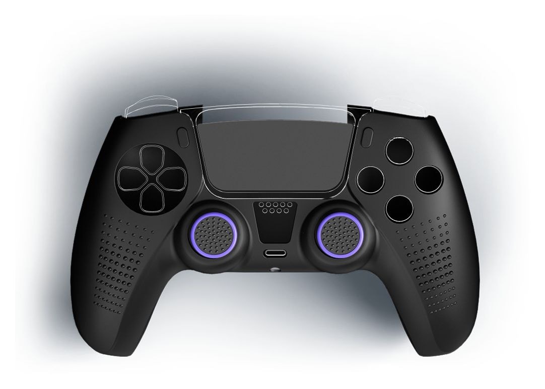 PS5 DualSense 6in1-Zubehör-Set Schutz-Set PlayStation PS5  (Schwarz) 