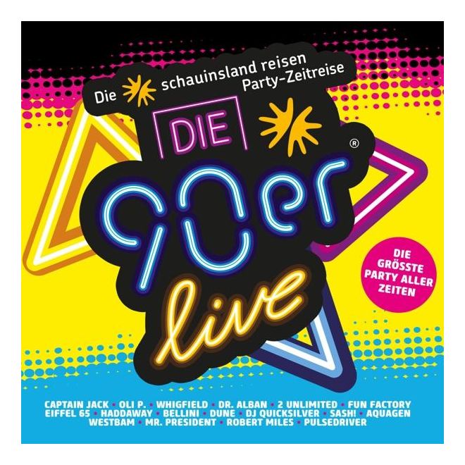 VARIOUS - Die 90er Live - Die Größte 90er Party Aller Zeiten 