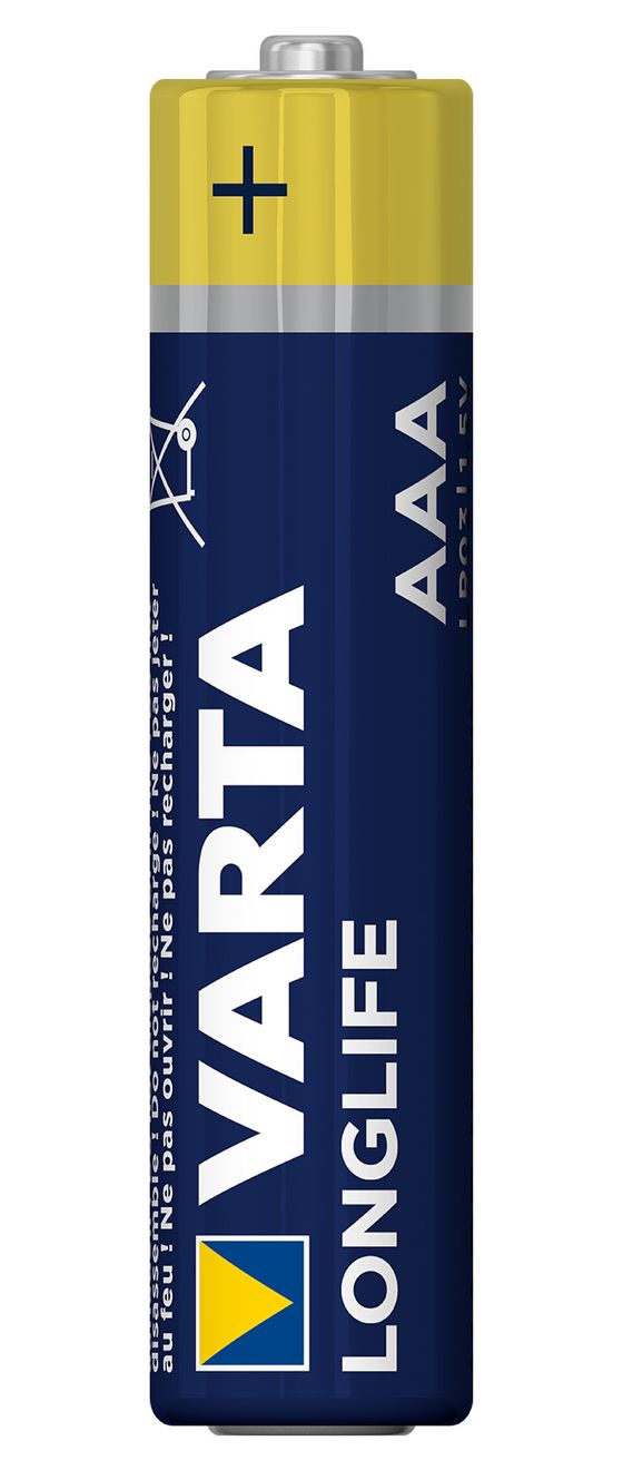 Batterien AAA, 40 Stück, Longlife, Alkaline, 1,5V, für Fernbedienungen, Radios, Uhren, Made in Germany 