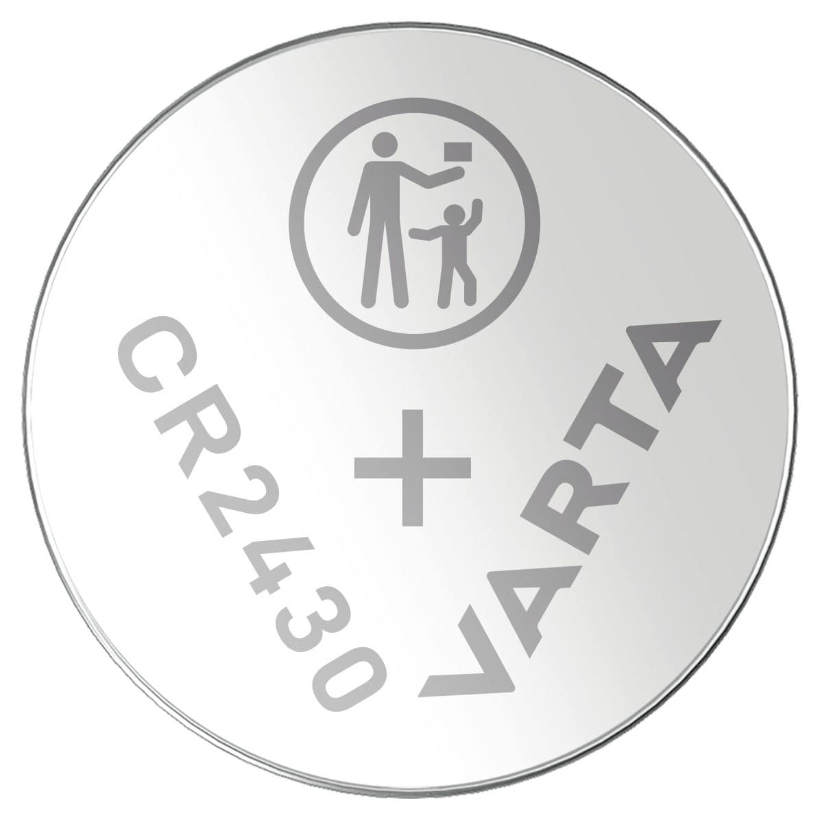 Lithium Coin Knopfzelle CR2430 Lithium 3 V 2 Stück  (Silber) 