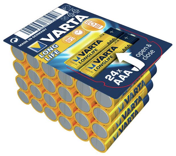 Longlife Micro AAA LR03 1,5V Batterie Alkaline 24er Box 