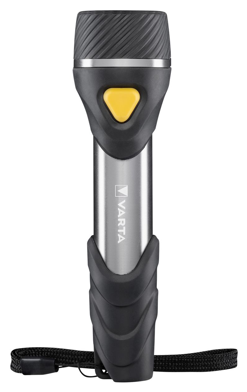 Taschenlampe mit 9 LEDs inkl. 2x AA Batterien, Day Light Multi LED F20 Leuchte, Taschenleuchte mit Anhänger, Lampe ideal für Haushalt, Angeln, Garage, Notfall, Stromausfall, Outdoor 