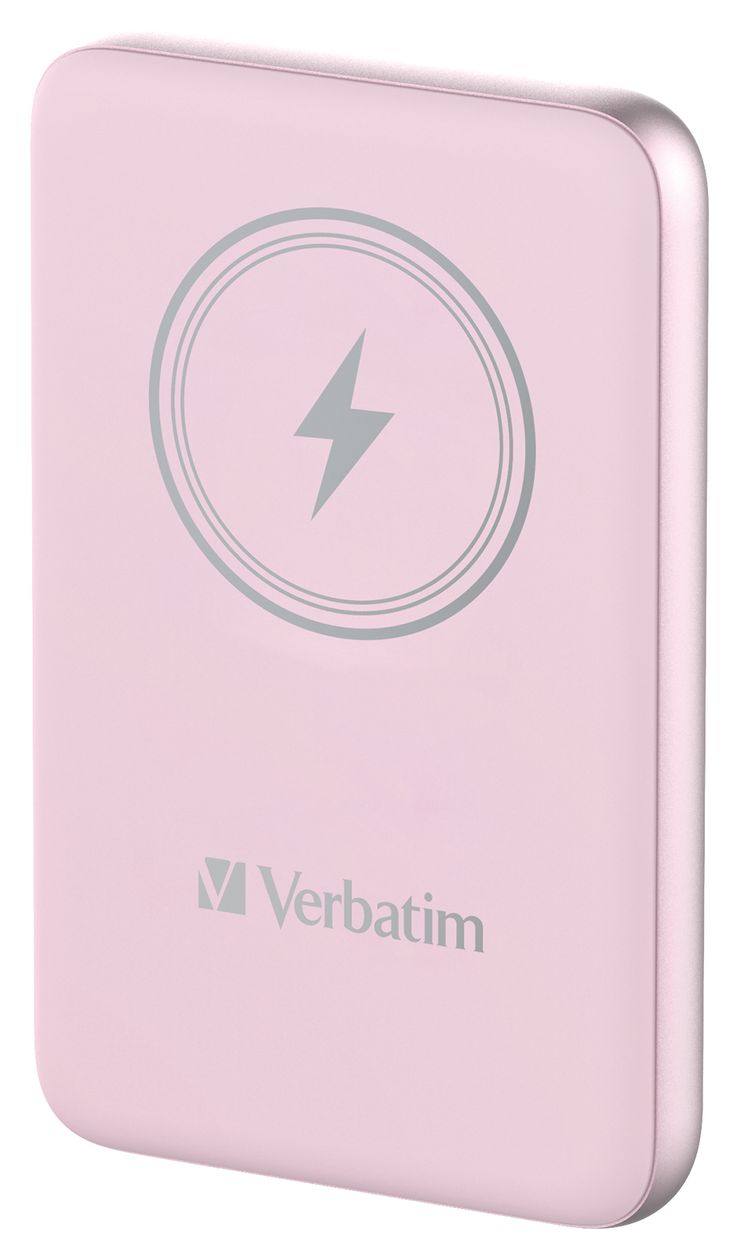 Charge 'n' Go 10000 mAh Powerbank USB Typ-C Kabelloses Laden  (Pink) 