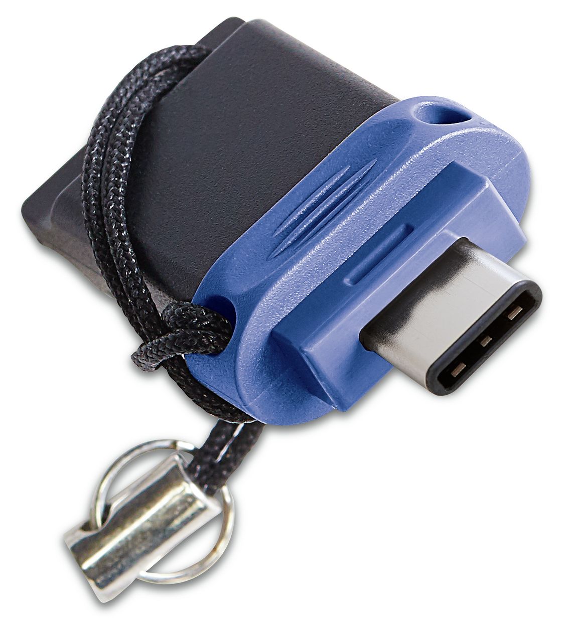 Dual USB Type-A / USB Type-C Stick 64 GB (Schwarz, Blau, Silber) 