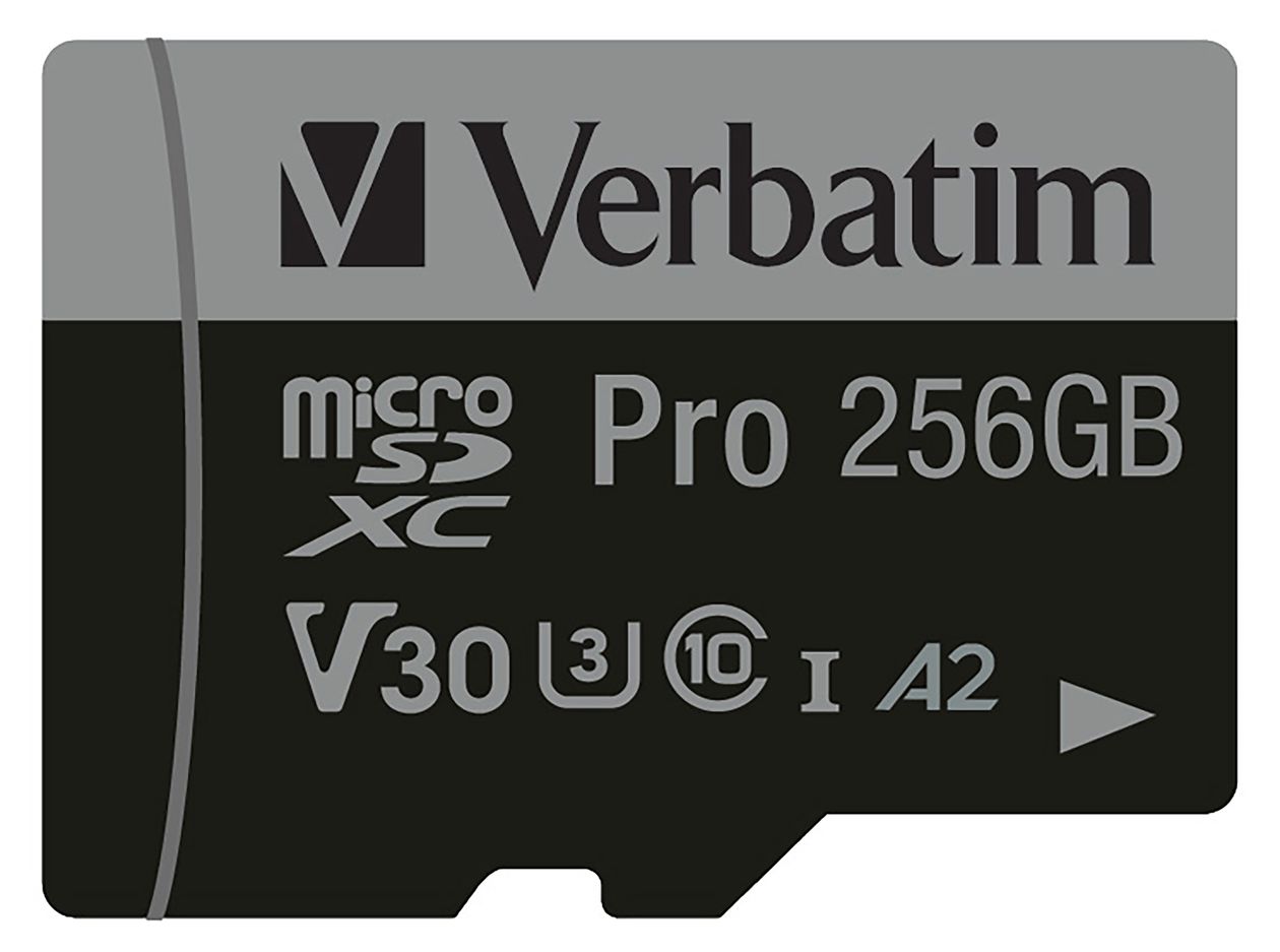 Pro MicroSDXC Speicherkarte 256 GB Class 3 (U3) Klasse 10 