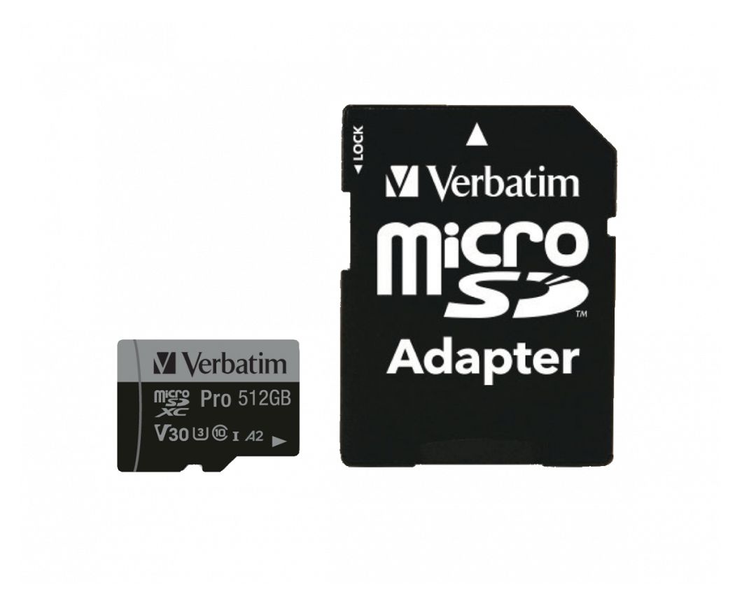 Pro MicroSDXC Speicherkarte 512 GB Class 3 (U3) Klasse 10 