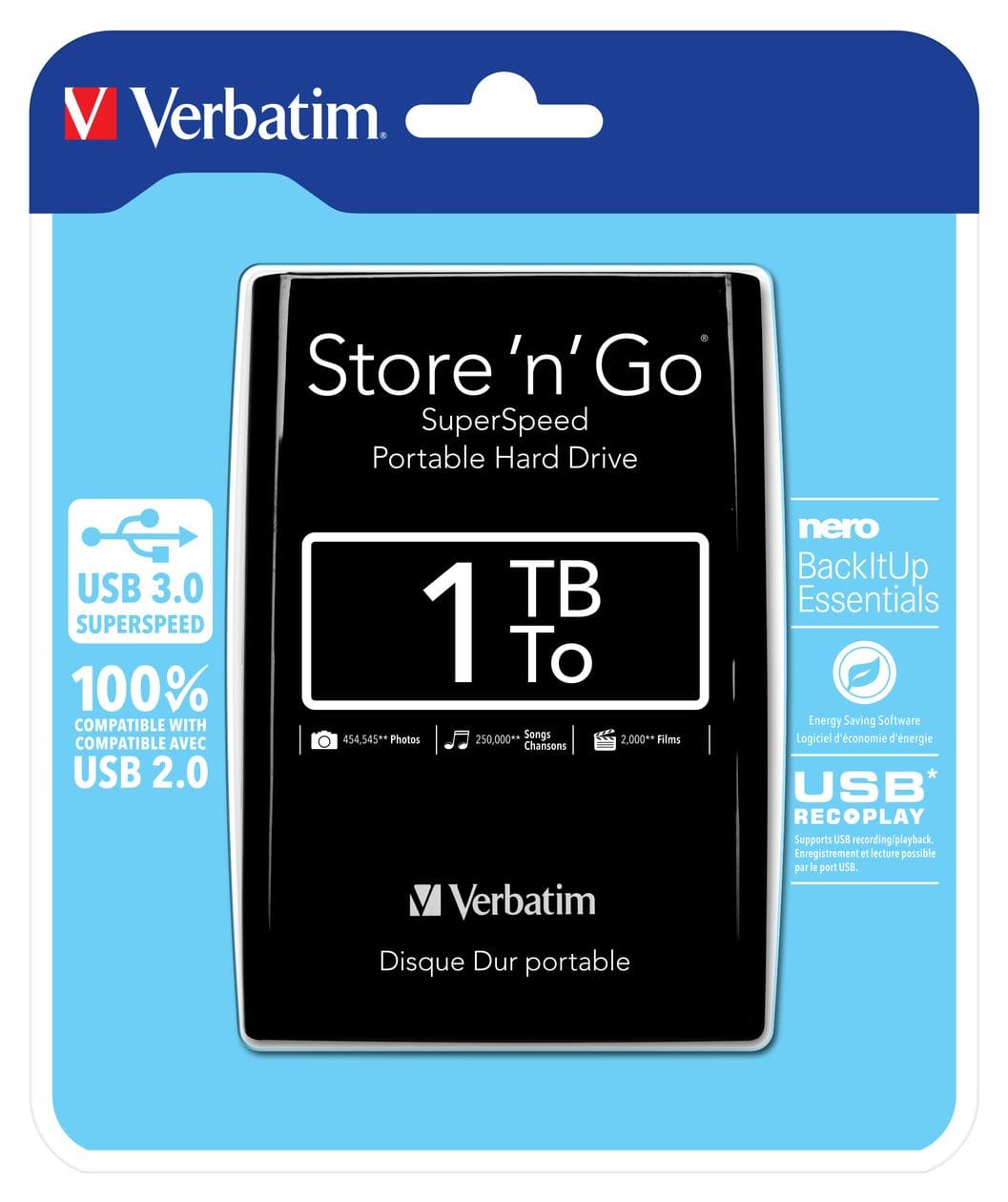 Store 'n' Go 1 TB externe Festplatte 2.5"  (Schwarz) 