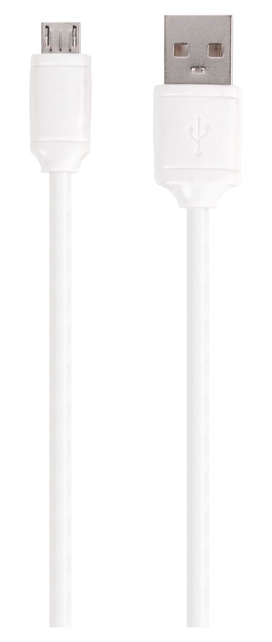 61321 USB A auf Micro-USB B Männlich 0,5 m  (Weiß) 