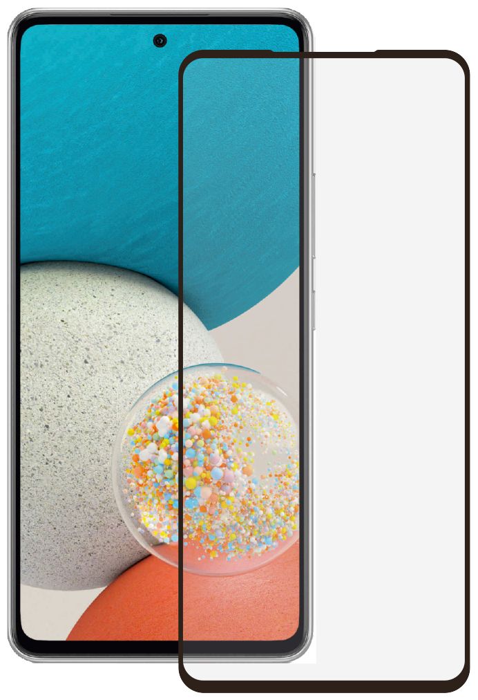 63140 Klare Bildschirmschutzfolie gehärtetes Glas 9H für  Samsung Galaxy A53 Schmutzabweisend, Kratzresistent, Splitterfrei 