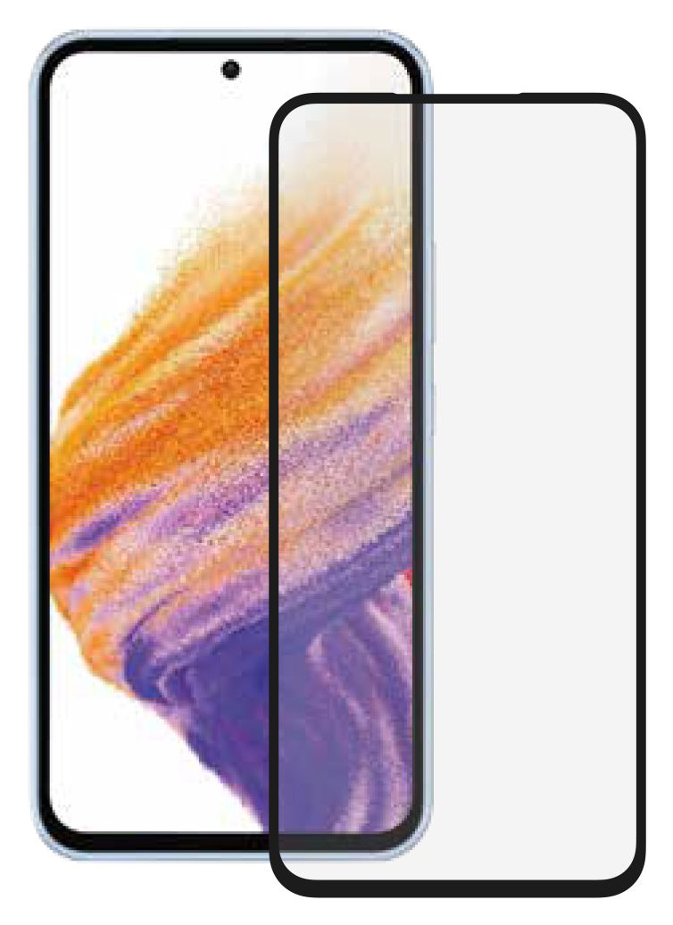63544 Klare Bildschirmschutzfolie gehärtetes Glas 9H für  Samsung Galaxy A54 5G Stoßfest, Schmutzabweisend, Kratzresistent, Splitterfrei 