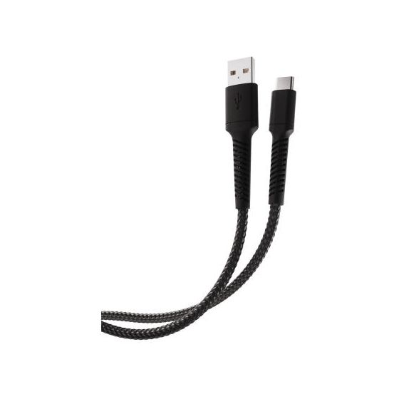 63638 Rundkabel USB C auf USB A Männlich bis 60 W 0,5 m  (Schwarz) 