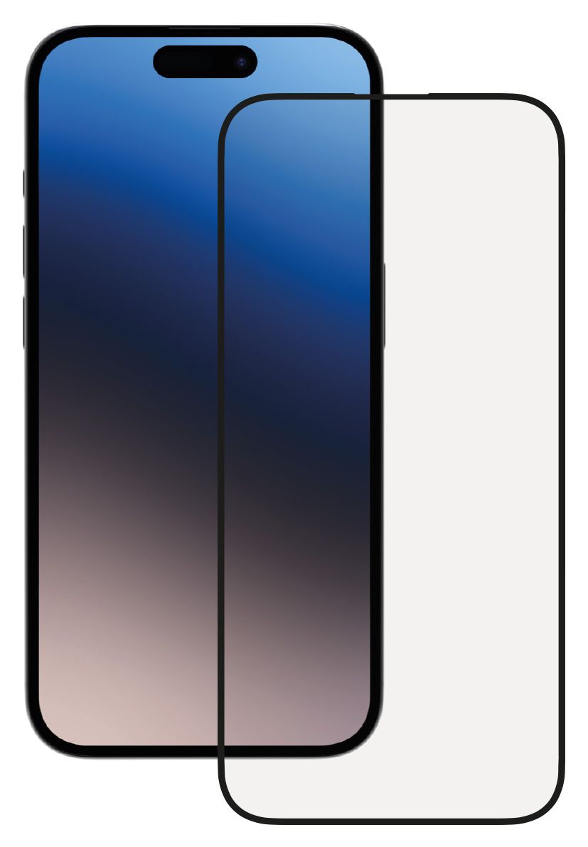 63938 Klare Bildschirmschutzfolie gehärtetes Glas 9H für  Apple iPhone 15 Pro Schmutzabweisend, Schlagfest, Kratzresistent, Splitterfrei 