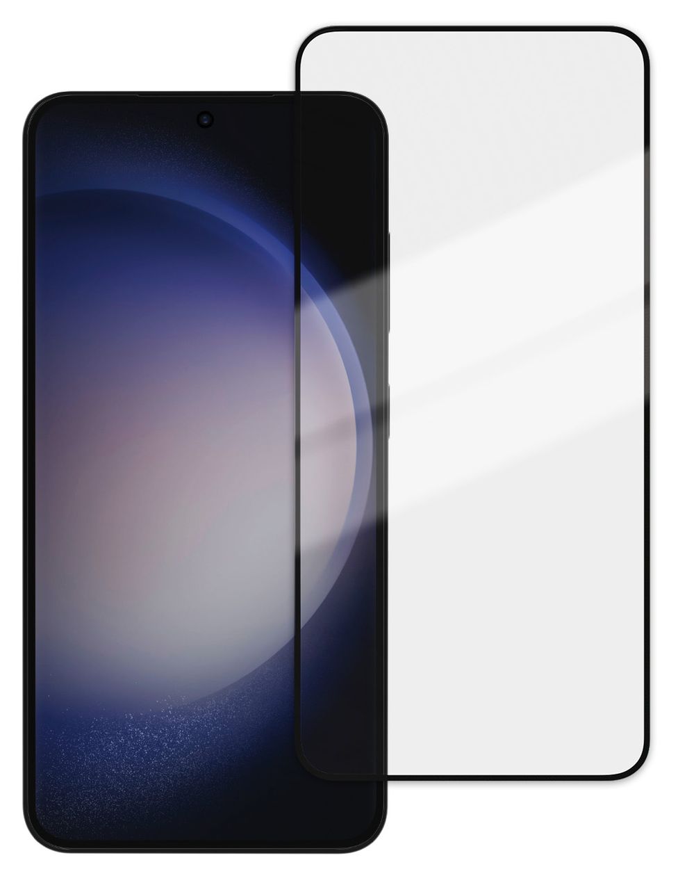 64085 Klare Bildschirmschutzfolie gehärtetes Glas 9H für  Samsung Galaxy S24 Schmutzabweisend, Schlagfest, Kratzresistent, Splitterfrei 