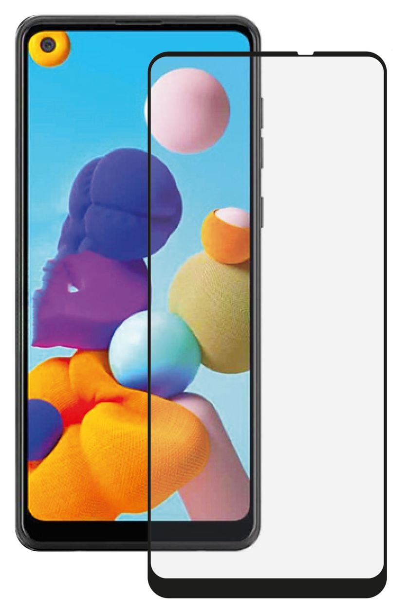 Full Screen Klare Bildschirmschutzfolie gehärtetes Glas 9H für Samsung Galaxy A21s 