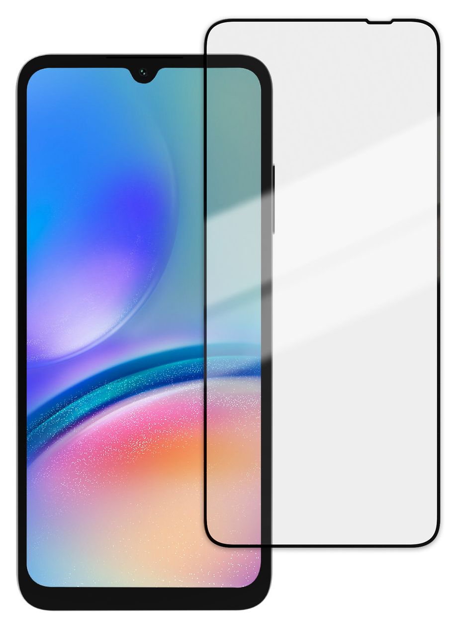 Full Screen Klare Bildschirmschutzfolie gehärtetes Glas 9H für Samsung Galaxy A05s 