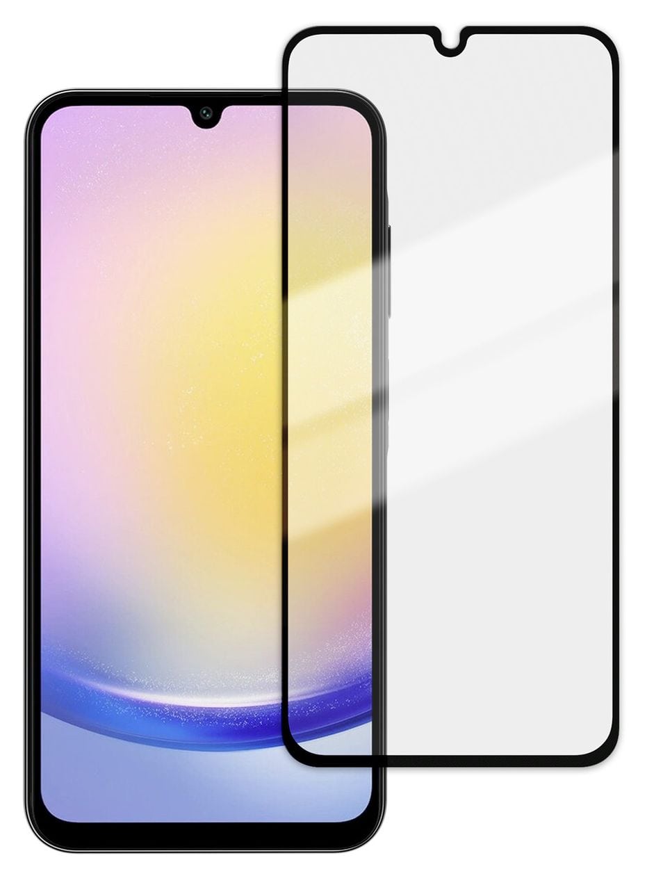 Full Screen Klare Bildschirmschutzfolie gehärtetes Glas 9H für Samsung Galaxy A25 