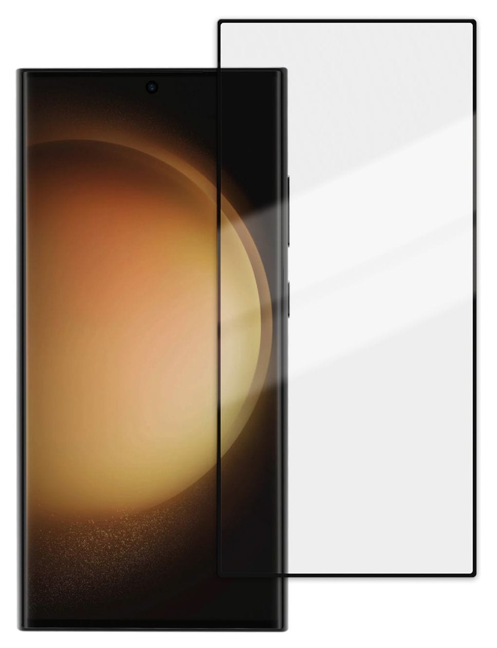 Full Screen Klare Bildschirmschutzfolie gehärtetes Glas 9H für Samsung Galaxy S24 Ultra 