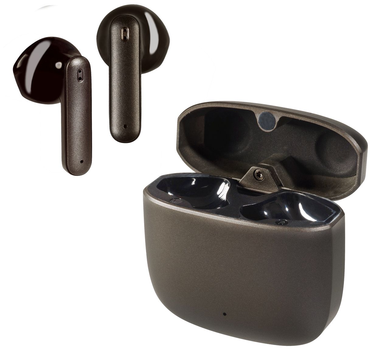Metal Pair In-Ear Bluetooth Kopfhörer Kabellos TWS 4,5 h Laufzeit (Anthrazit) 