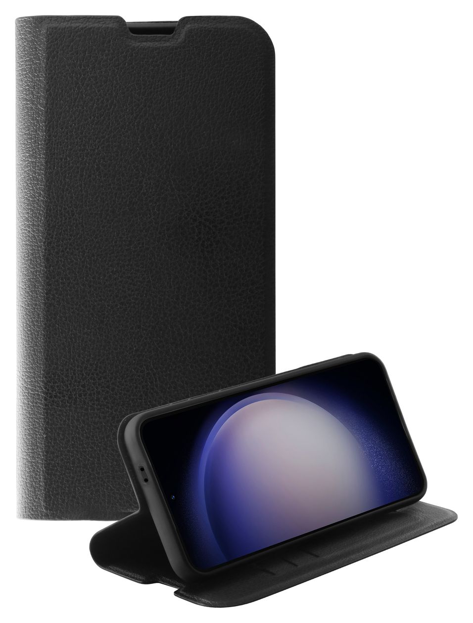 Premium Wallet Geldbörsenhülle für Samsung Galaxy S24  (Schwarz) 
