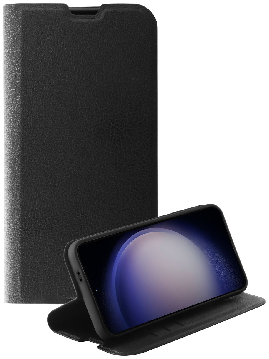 Premium Wallet Geldbörsenhülle für Samsung Galaxy S24 (Schwarz) 