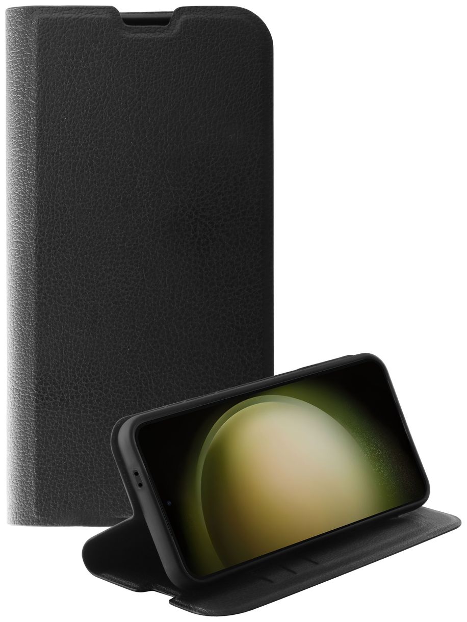 Premium Wallet Geldbörsenhülle für Samsung Galaxy S24+ (Schwarz) 