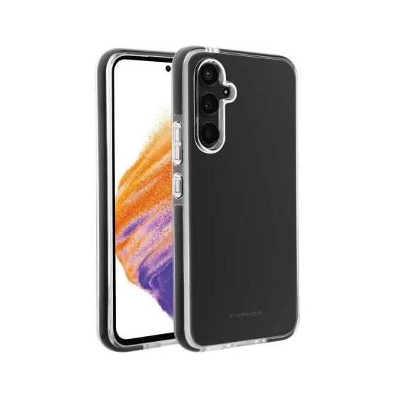 Rock Solid Cover für Samsung Galaxy A54 5G (Schwarz, Transparent) 