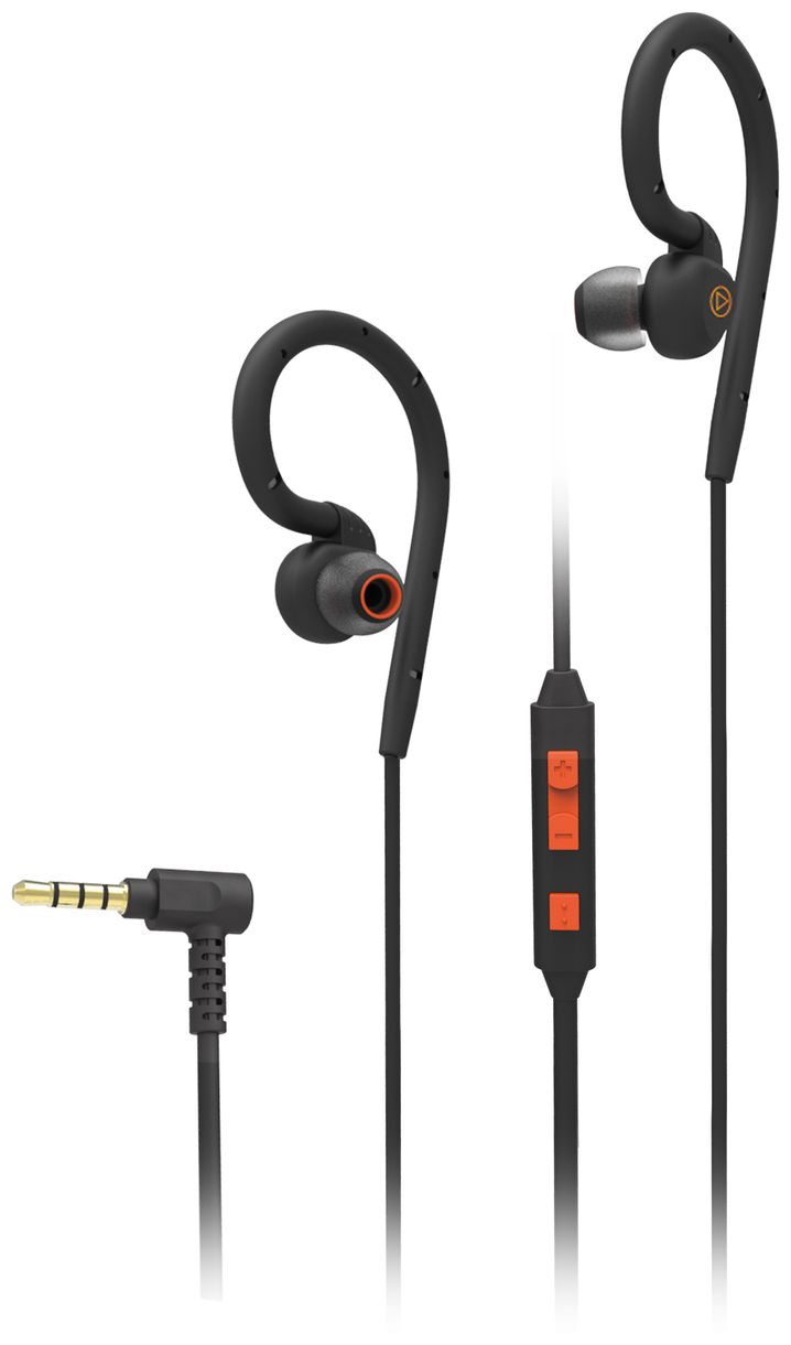 Sport Outdoor In-Ear Kopfhörer Kabelgebunden IPX5 (Schwarz, Orange) 