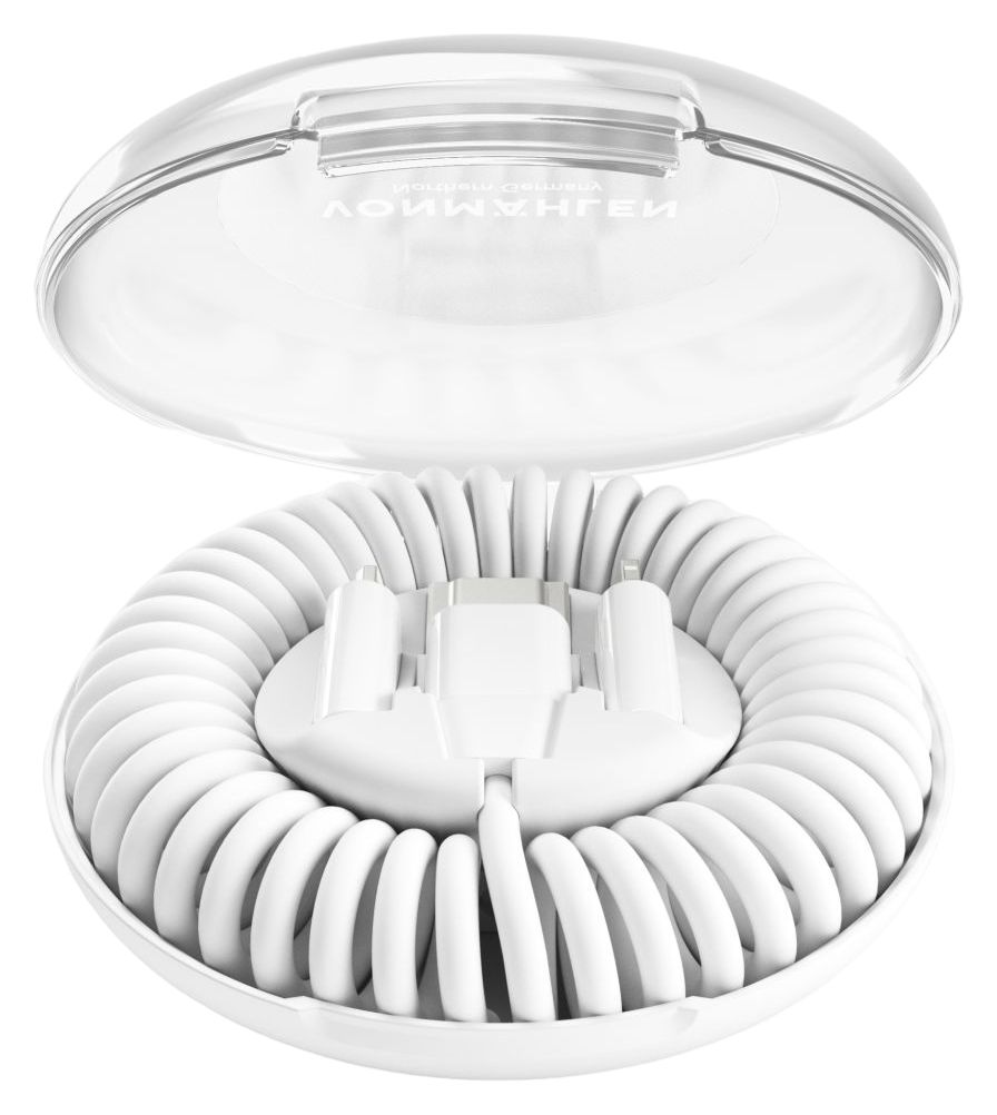 Allroundo Eco 0,48 Gbit/s Rundkabel USB C auf USB C Männlich 0,9 m  (Weiß) 