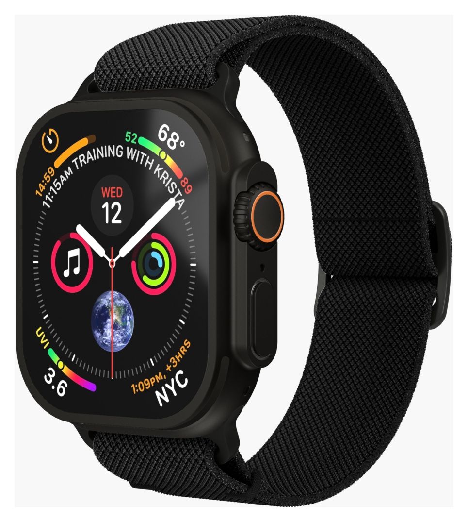 Classic Nylon Loop Armband Apple Watch Ultra  (Schwarz) 