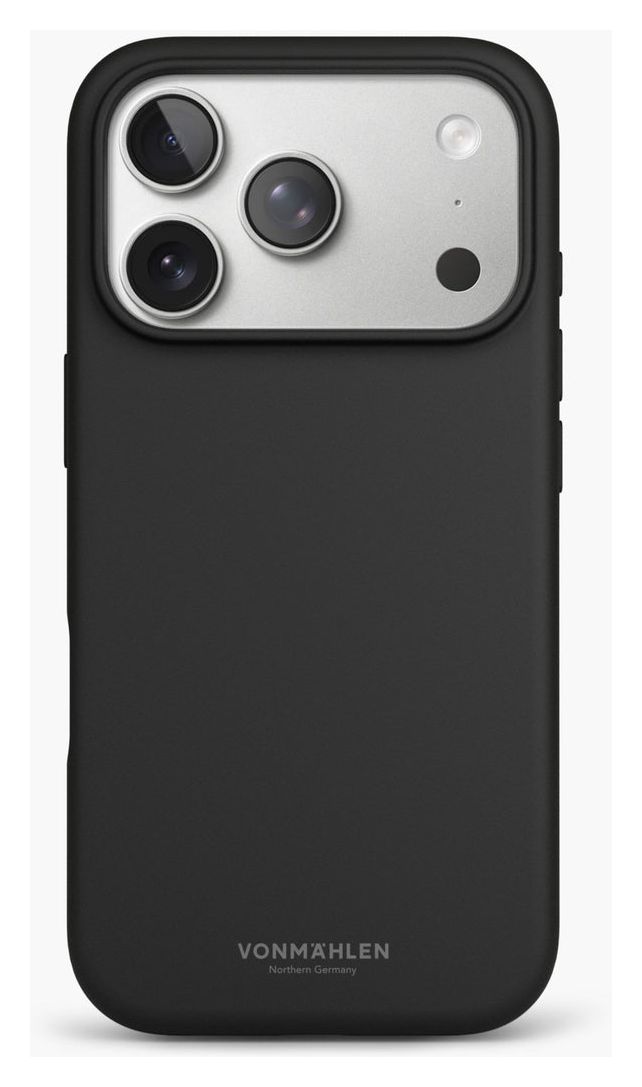 Soft Silicone Case Cover für Apple iPhone 17 Pro Max  (Schwarz) 