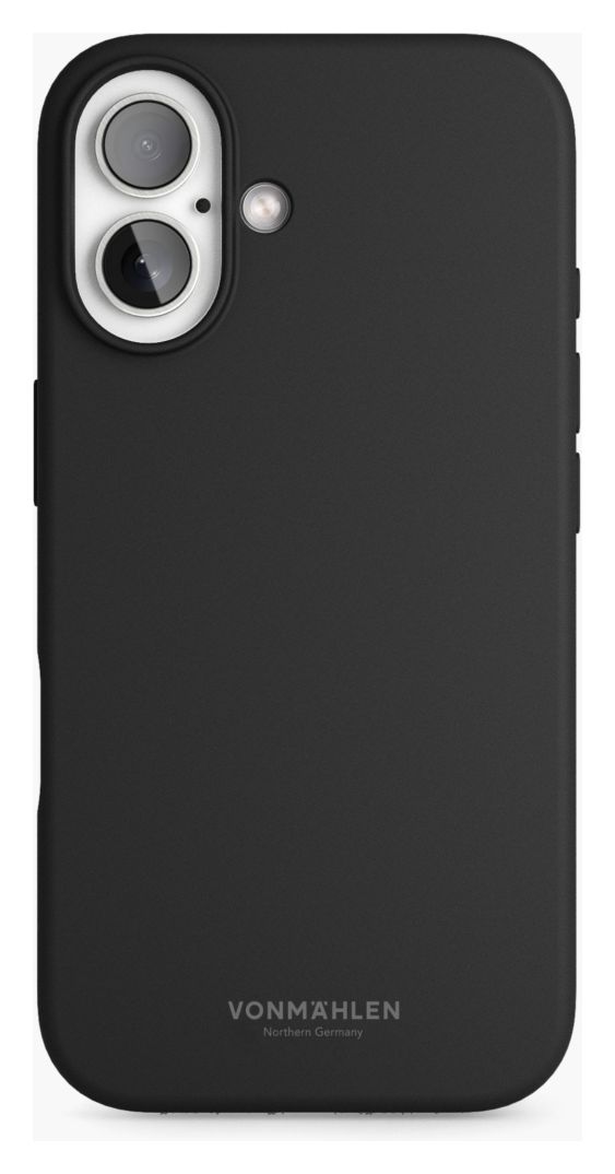 Soft Silicone Case Cover für Apple iPhone 16  (Schwarz) 