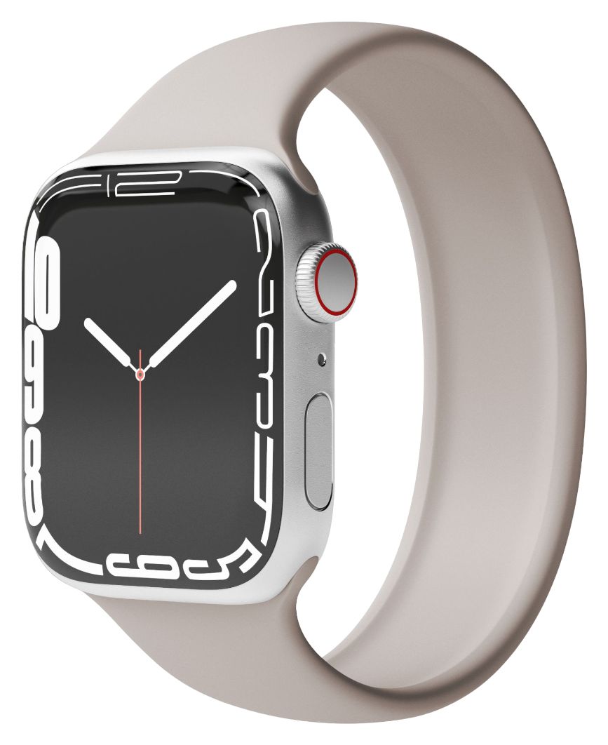 Solo Loop Armband S Apple Watch 42 mm / 44 mm / 45 mm / 49 mm  (Cremefarben) 