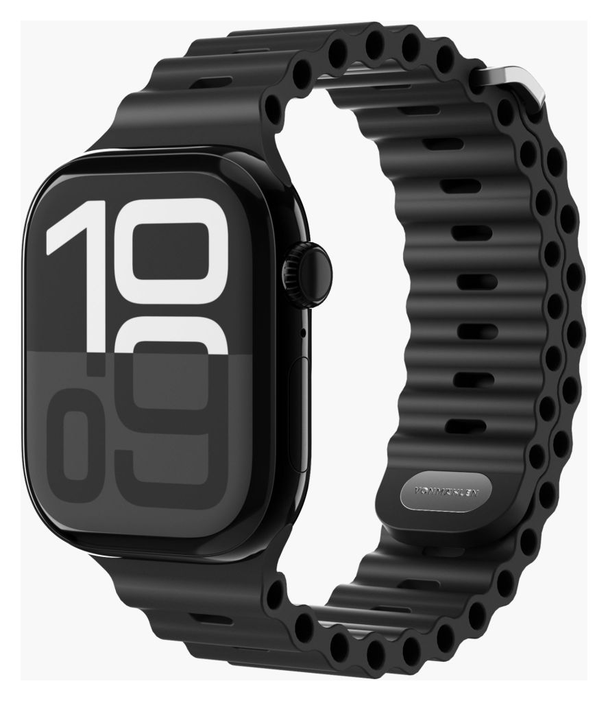 Wave Band 2 Armband Apple Watch 40 | 41 | 42 mm  (Schwarz) 