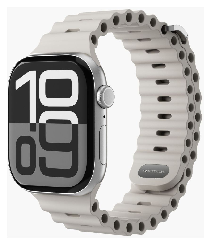 Wave Band 2 Armband Apple Watch 44 | 45 | 46 | 49 mm  (Cremefarben) 
