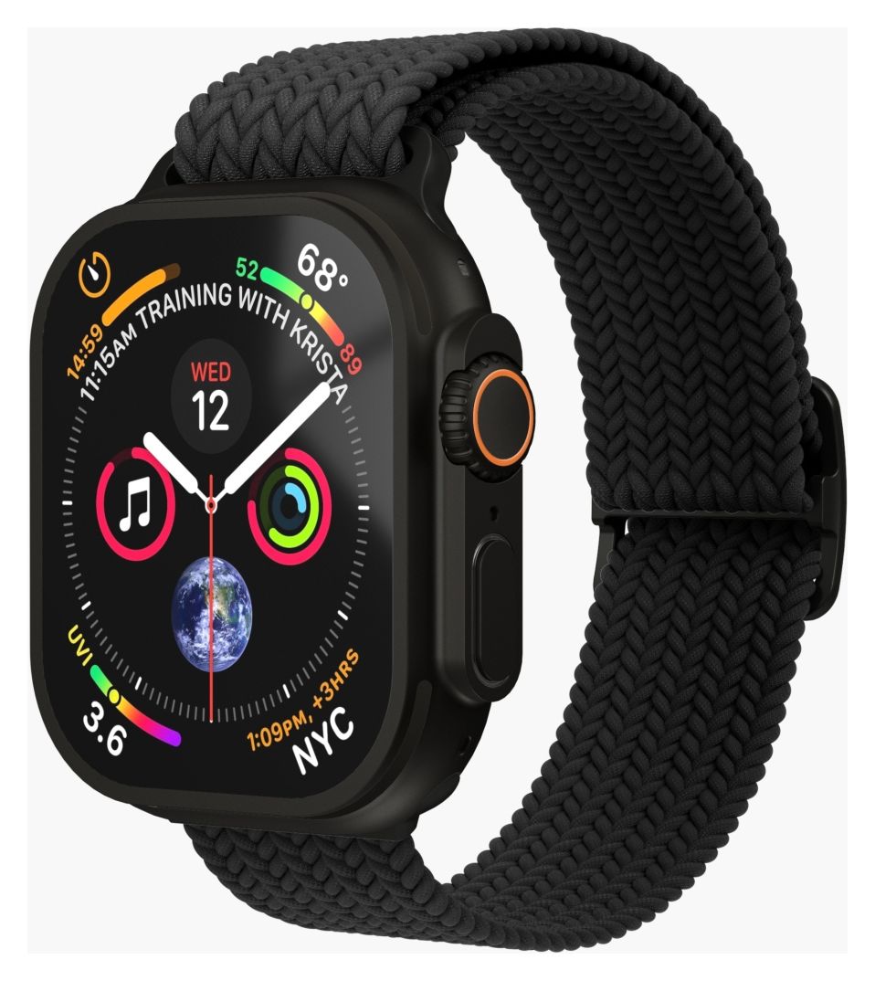 Woven Loop Armband Apple Watch  (Schwarz) 