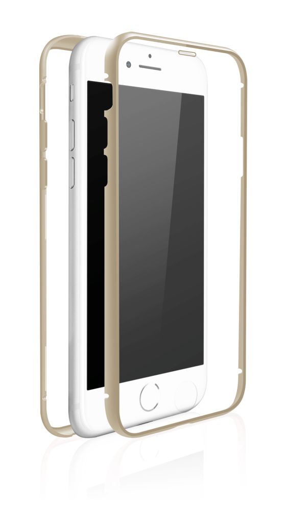 360 Glass Cover für Apple Apple Iphone 7/8  (Gold, Transparent) 