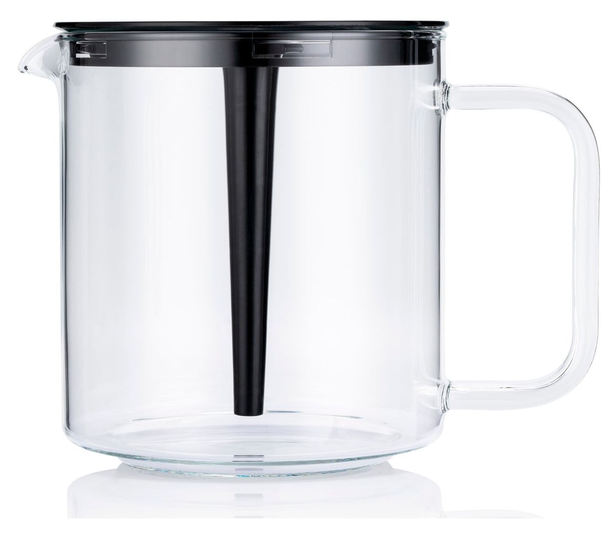 631845 Glaskanne  Karaffe (Schwarz, Transparent) 