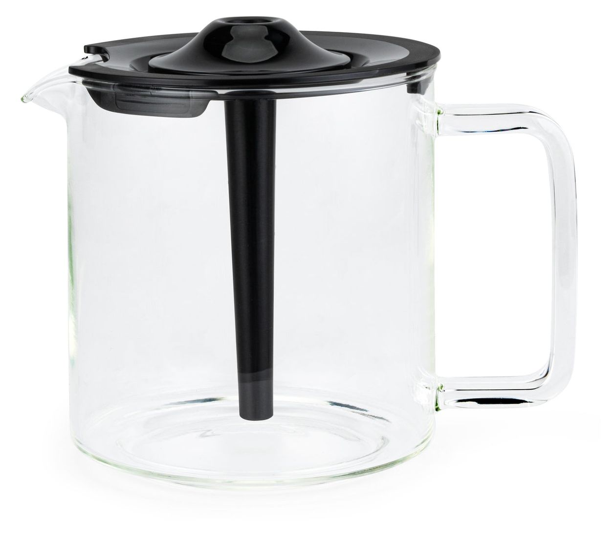 632334 Glaskanne  Karaffe (Schwarz, Transparent) 