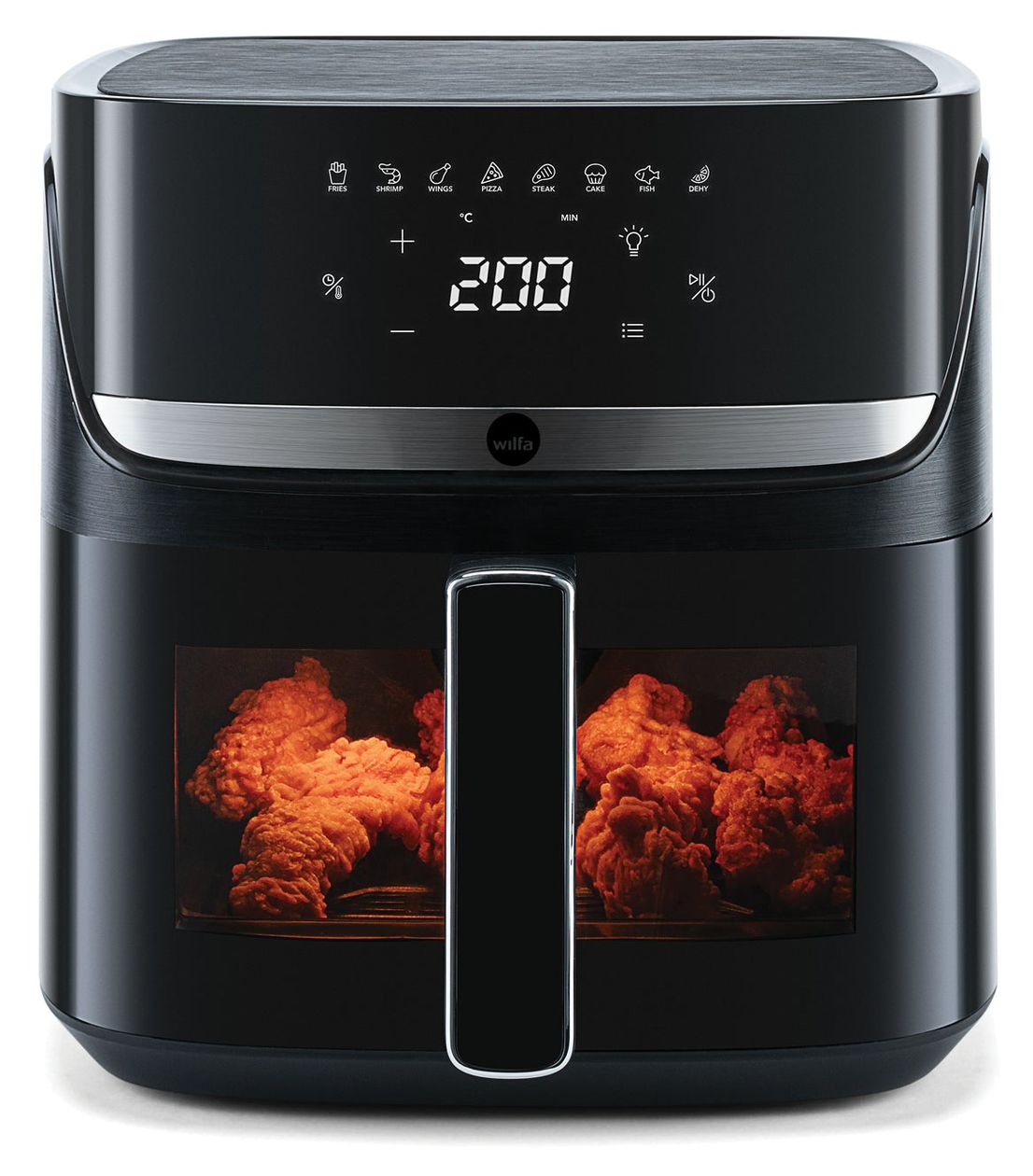 AF3B-80P Crispier Heißluftfritteuse 8 l 2000 W  (Schwarz) 