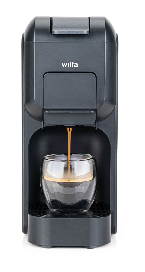 MMA1T-TC15 Volo Multi Mini Kaffeekapsel, Gemahlener Kaffee Maschine  (Schwarz) 