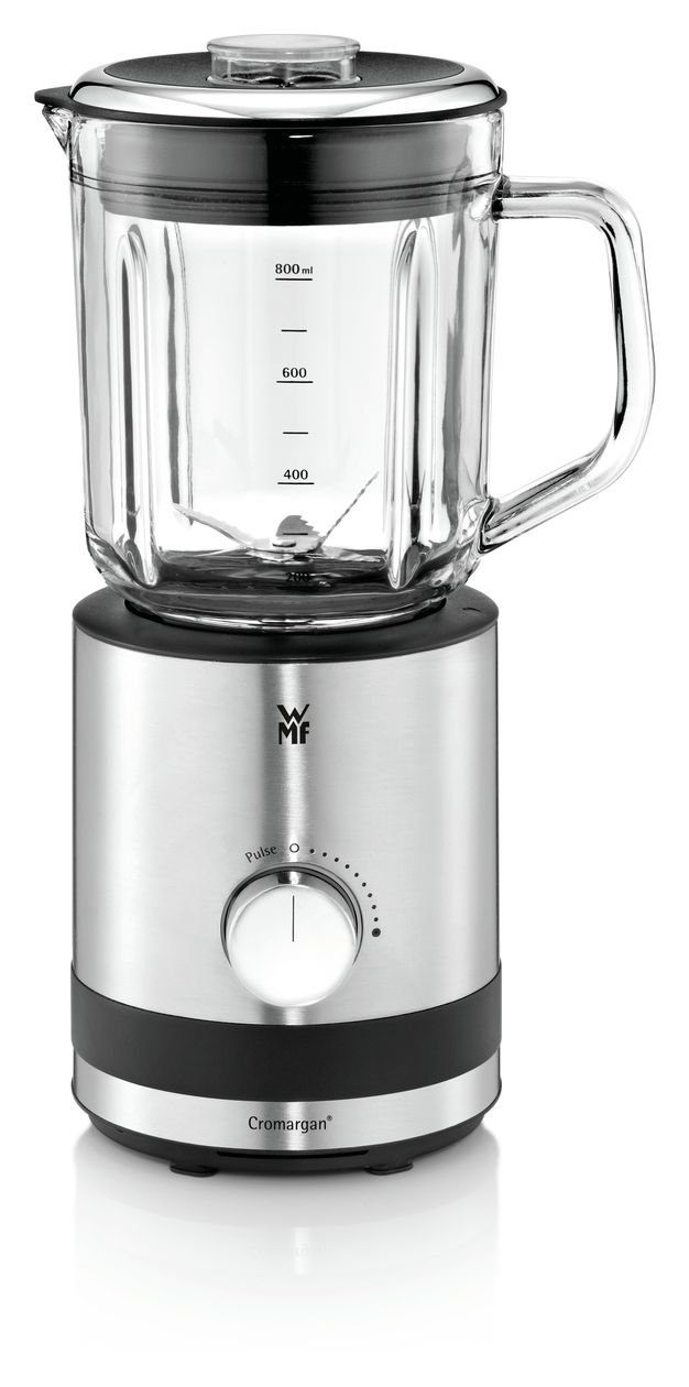 KÜCHENminis 0,8 l Standmixer 5 Geschwindigkeiten 400 W (Schwarz, Edelstahl, Transparent) 