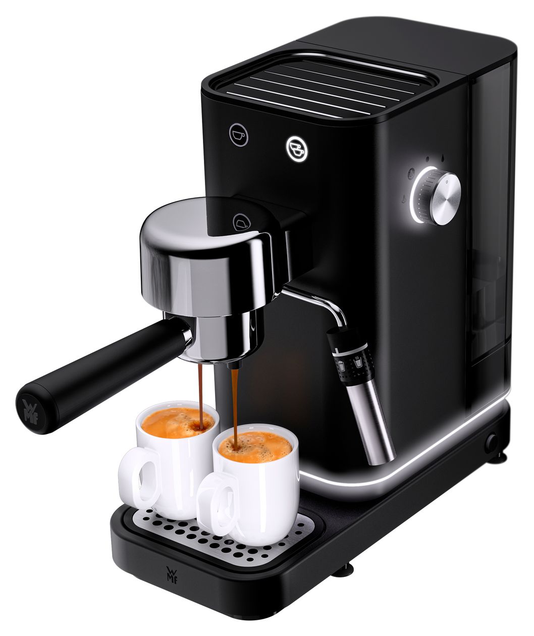 Lumero Siebträger Kaffeemaschine 15 bar 1350 W  (Schwarz) 